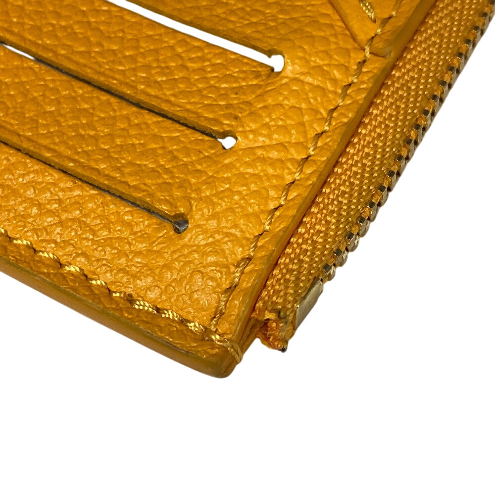 LOUIS VUITTON Coin case M11412 Monogram Ann Platt yellow Card Case Monogram Ann Platt Porte Cartes Romy(Unisex) Used