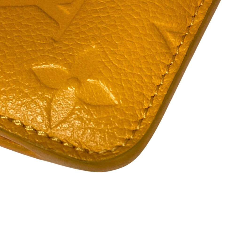 LOUIS VUITTON Coin case M11412 Monogram Ann Platt yellow Card Case Monogram Ann Platt Porte Cartes Romy(Unisex) Used