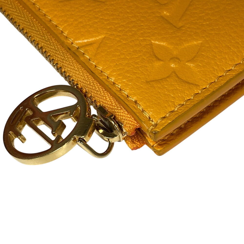 LOUIS VUITTON Coin case M11412 Monogram Ann Platt yellow Card Case Monogram Ann Platt Porte Cartes Romy(Unisex) Used