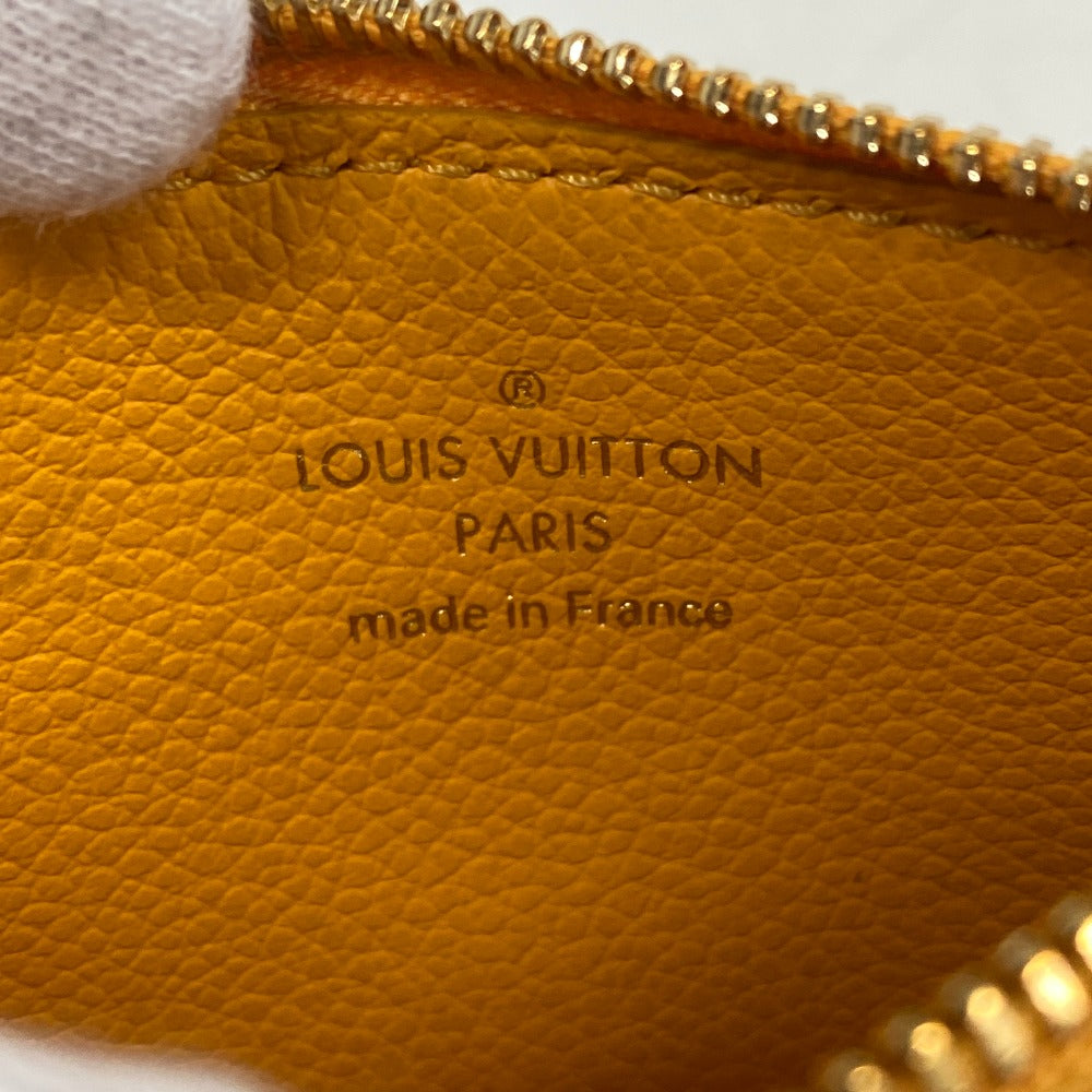 LOUIS VUITTON Coin case M11412 Monogram Ann Platt yellow Card Case Monogram Ann Platt Porte Cartes Romy(Unisex) Used