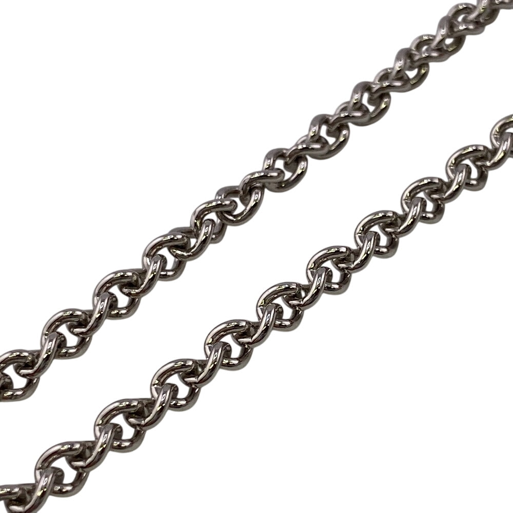 HERMES Necklace Buffalo Horn, Metal Silver Van Quatre Faubourg mens(Unisex) Used