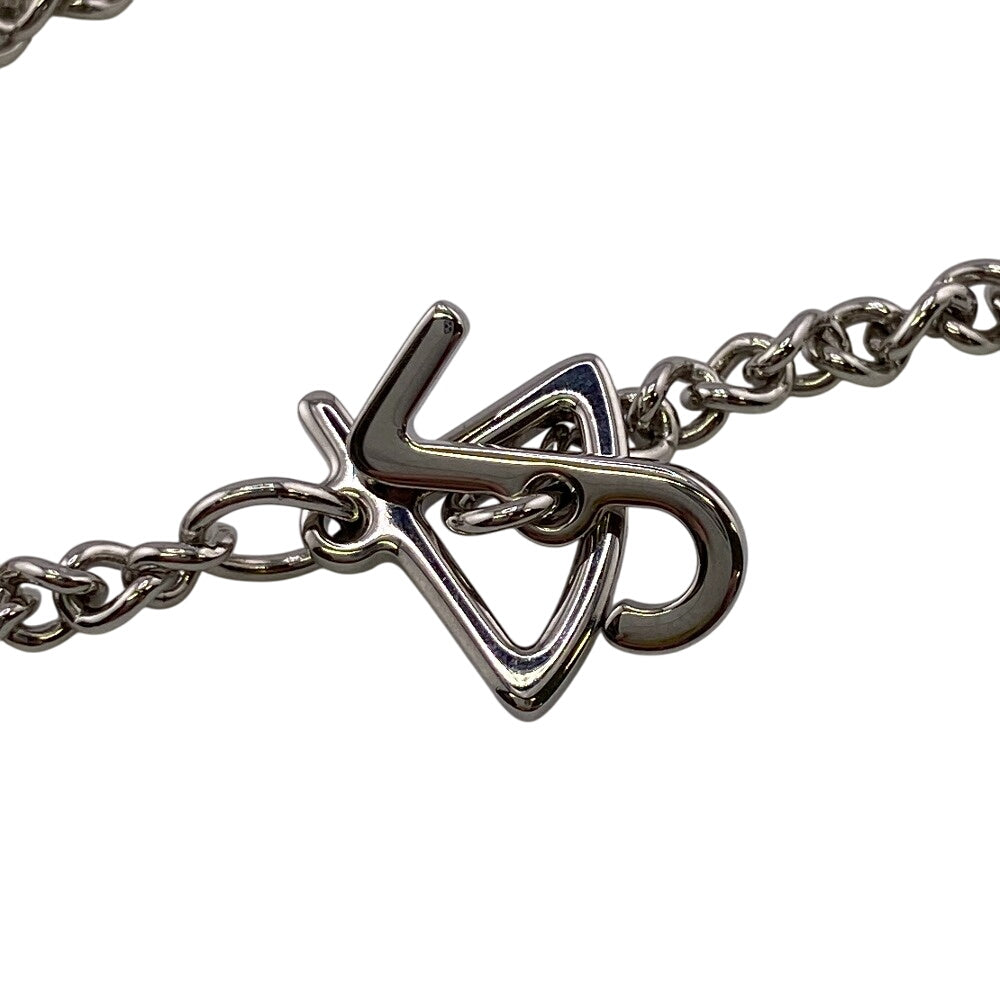 HERMES Necklace Buffalo Horn, Metal Silver Van Quatre Faubourg mens(Unisex) Used