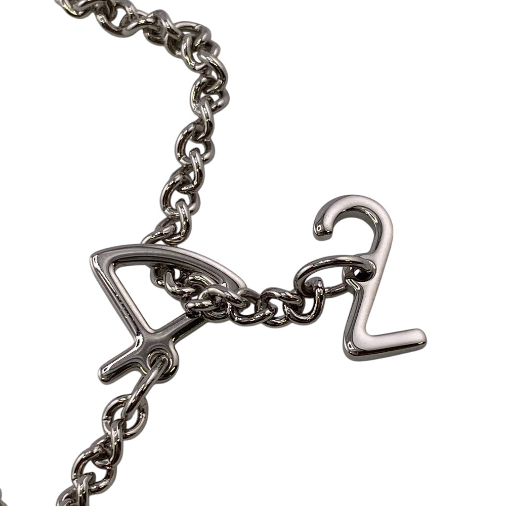 HERMES Necklace Buffalo Horn, Metal Silver Van Quatre Faubourg mens(Unisex) Used
