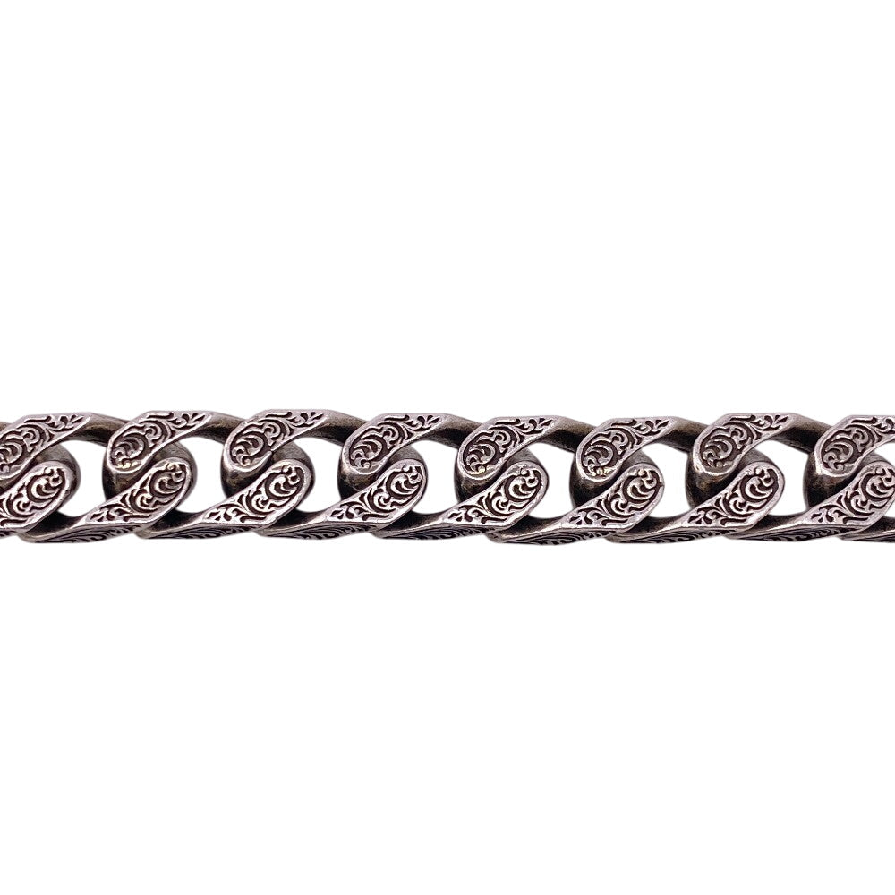 GUCCI bracelet Silver925 Silver Arabesque Interlocking G mens(Unisex) Used