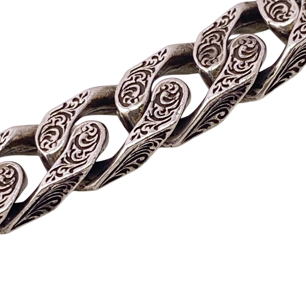 GUCCI bracelet Silver925 Silver Arabesque Interlocking G mens(Unisex) Used