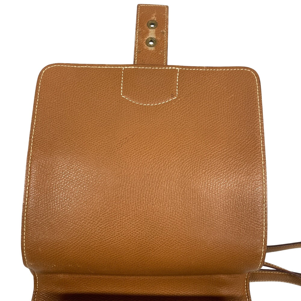 HERMES Shoulder Bag leather beige Sac Adepesh DPLG mens Used