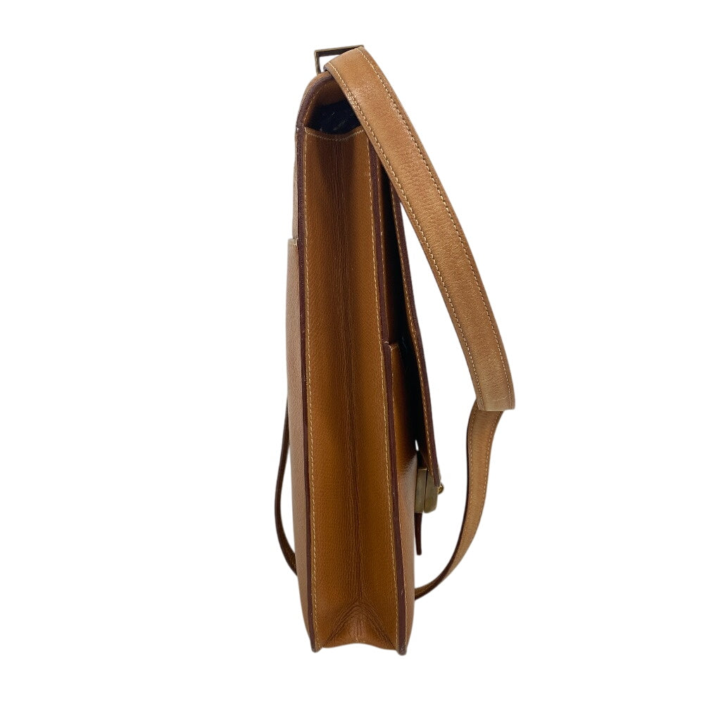 HERMES Shoulder Bag leather beige Sac Adepesh DPLG mens Used