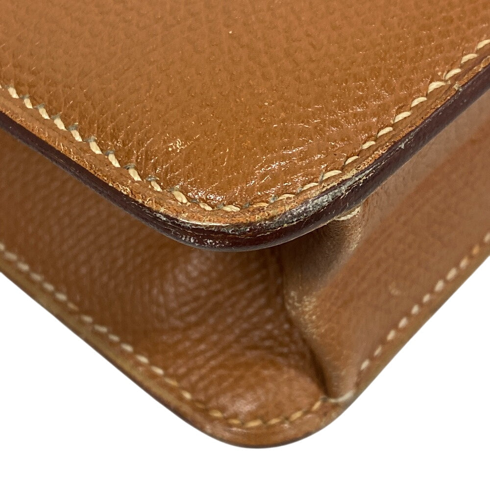 HERMES Shoulder Bag leather beige Sac Adepesh DPLG mens Used