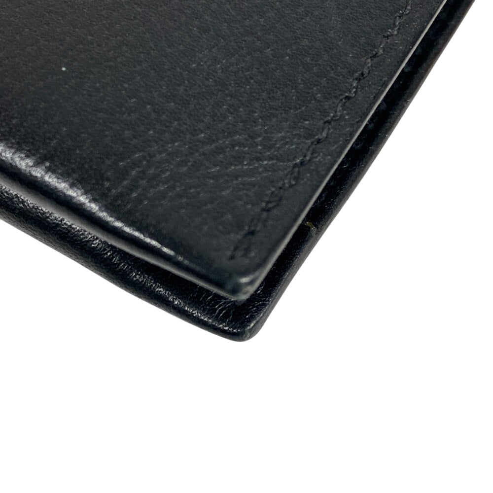 HERMES Bifold Wallet leather black Made in 2021 H Sport Compact mens Used