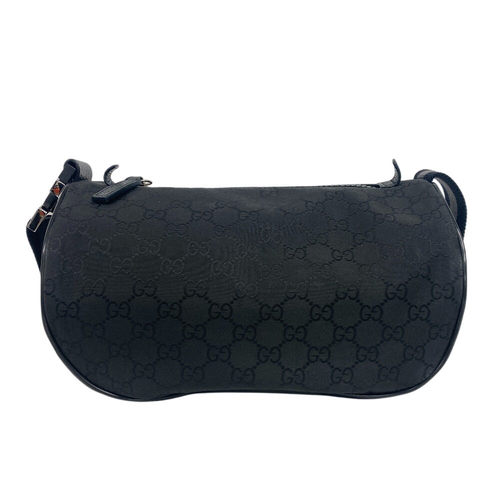 GUCCI Sling bag Nylon, Leather black GG nylon unisex(Unisex) Used
