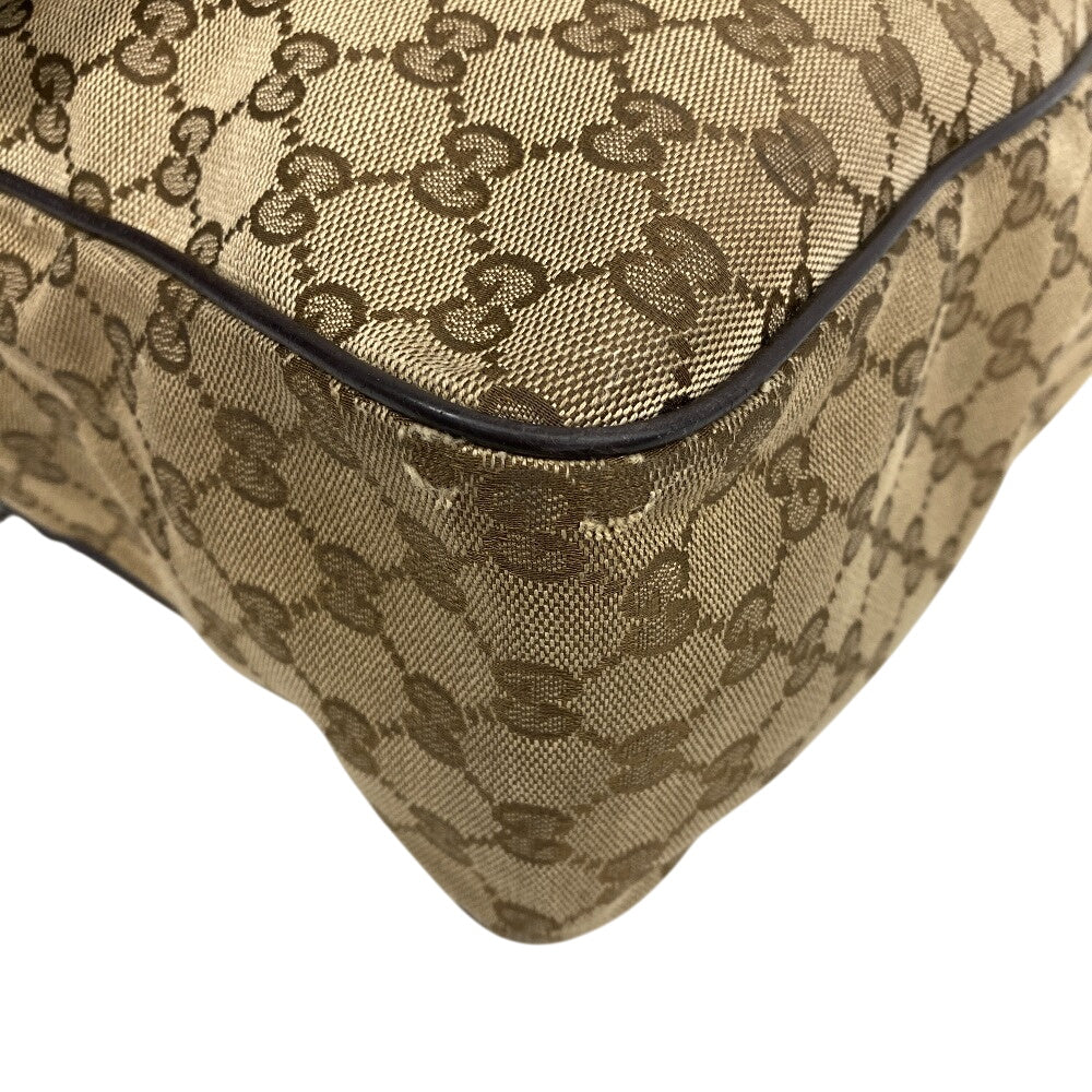 GUCCI Shoulder Bag GG canvas, leather Brown GG canvas Messenger unisex(Unisex) Used