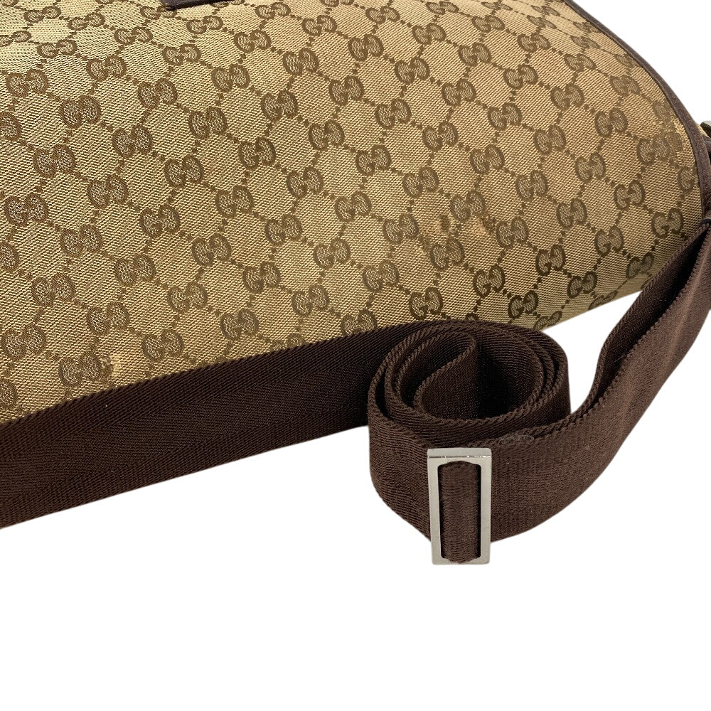 GUCCI Shoulder Bag GG canvas, leather Brown GG canvas Messenger unisex(Unisex) Used