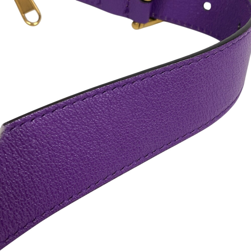 GUCCI Handbag 739076 leather purple GG Marmont Aphrodite Small Women Used