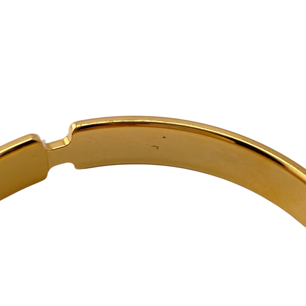 HERMES Bangle leather gold Olympe Women Used