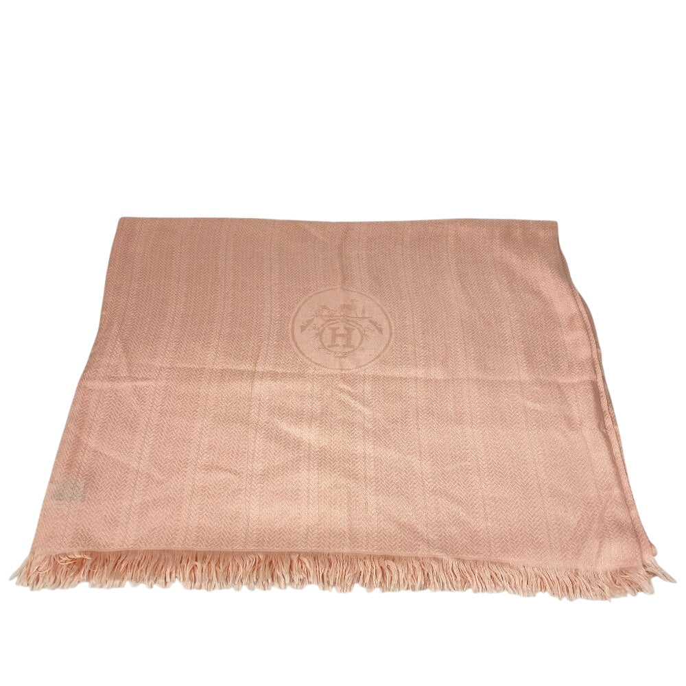 HERMES Stall Cashmere, Silk pink Bookplate New Libris Women Used