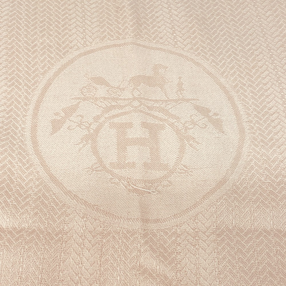 HERMES Stall Cashmere, Silk pink Bookplate New Libris Women Used