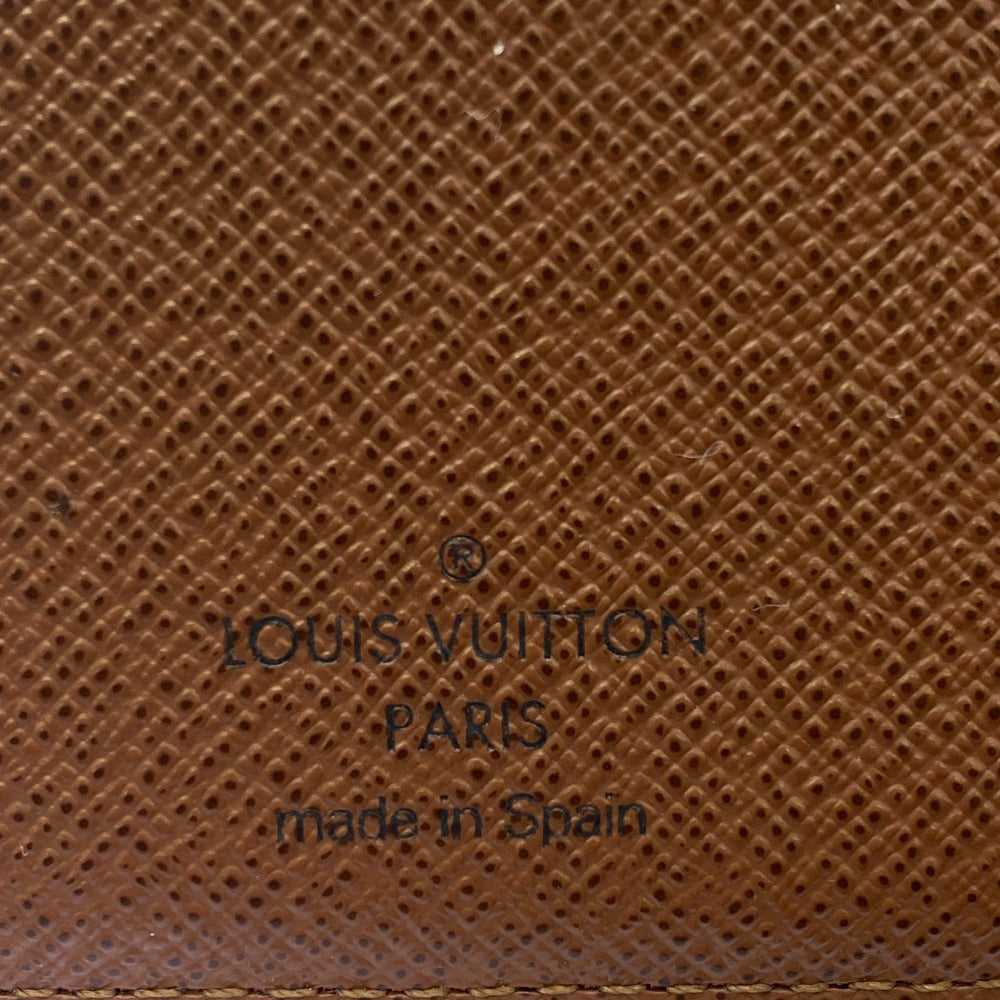 LOUIS VUITTON Bifold Wallet M62288 leather Brown Compact wallet Monogram Portefeuille Marco NM mens Used
