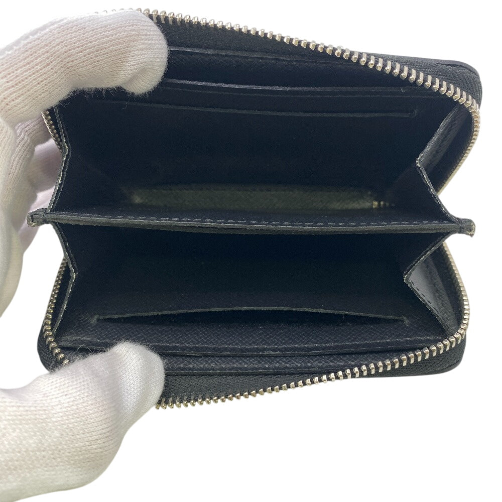 LOUIS VUITTON Coin case M30511 Noir Taiga Zip around purse mens Used