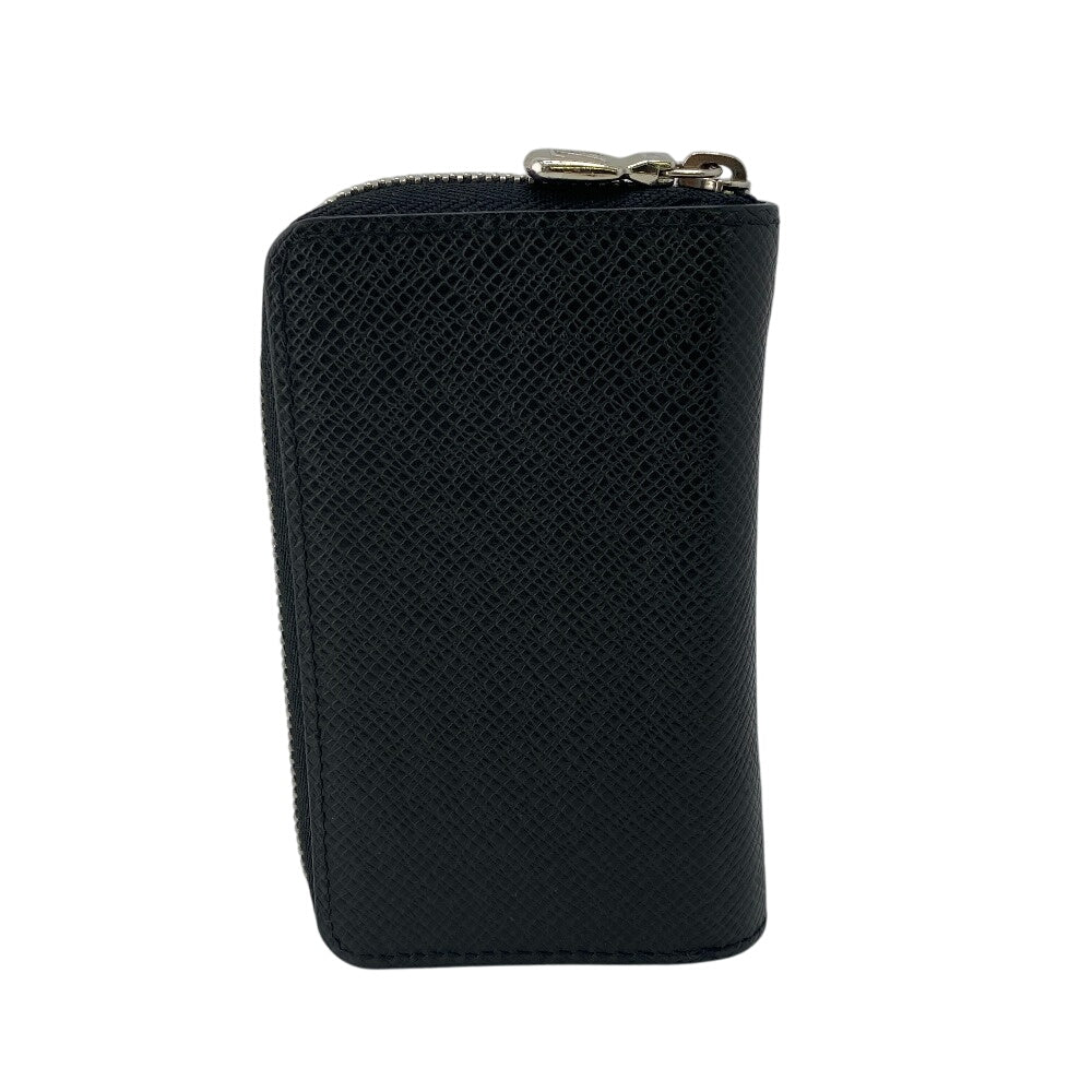LOUIS VUITTON Coin case M30511 Noir Taiga Zip around purse mens Used