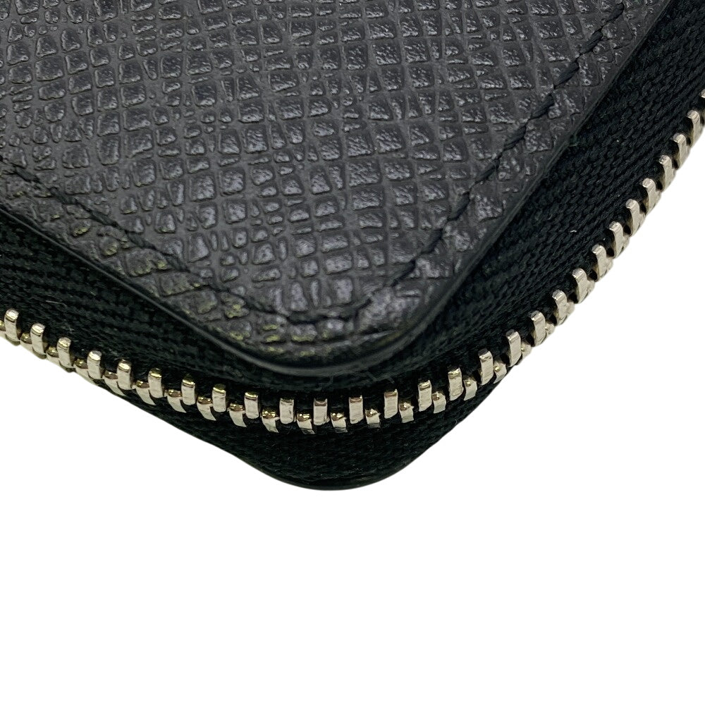 LOUIS VUITTON Coin case M30511 Noir Taiga Zip around purse mens Used