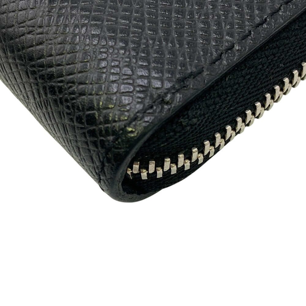 LOUIS VUITTON Coin case M30511 Noir Taiga Zip around purse mens Used