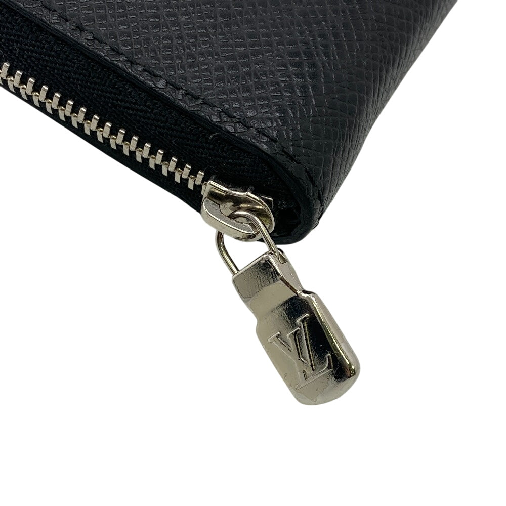 LOUIS VUITTON Coin case M30511 Noir Taiga Zip around purse mens Used