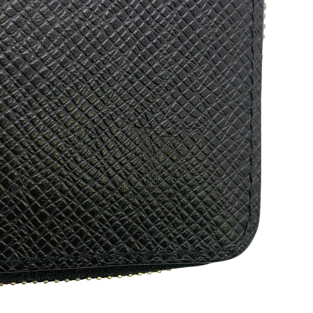 LOUIS VUITTON Coin case M30511 Noir Taiga Zip around purse mens Used