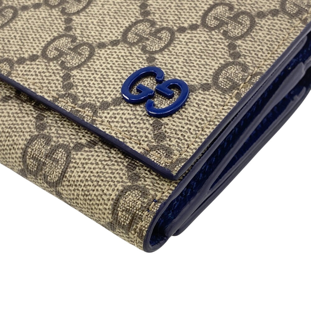GUCCI Tri-fold wallet 769225 PVC, Leather beige GG Supreme GG Details(Unisex) Used