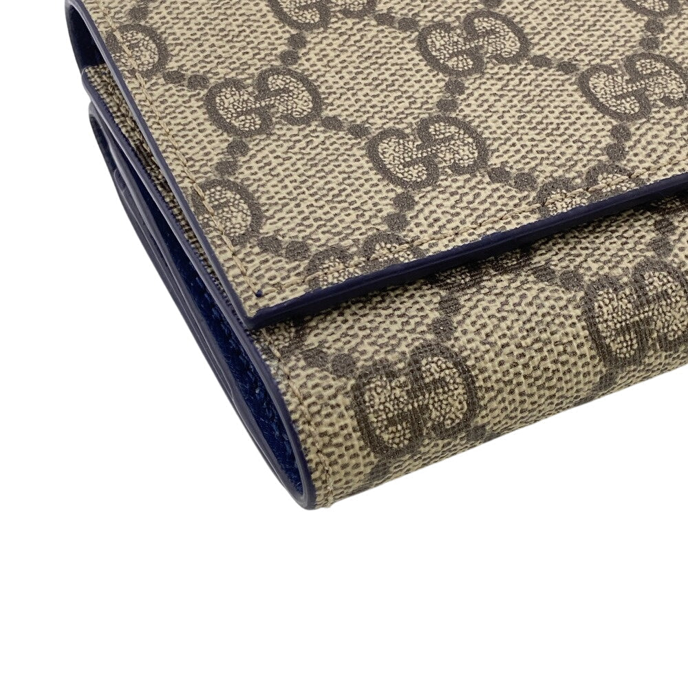 GUCCI Tri-fold wallet 769225 PVC, Leather beige GG Supreme GG Details(Unisex) Used