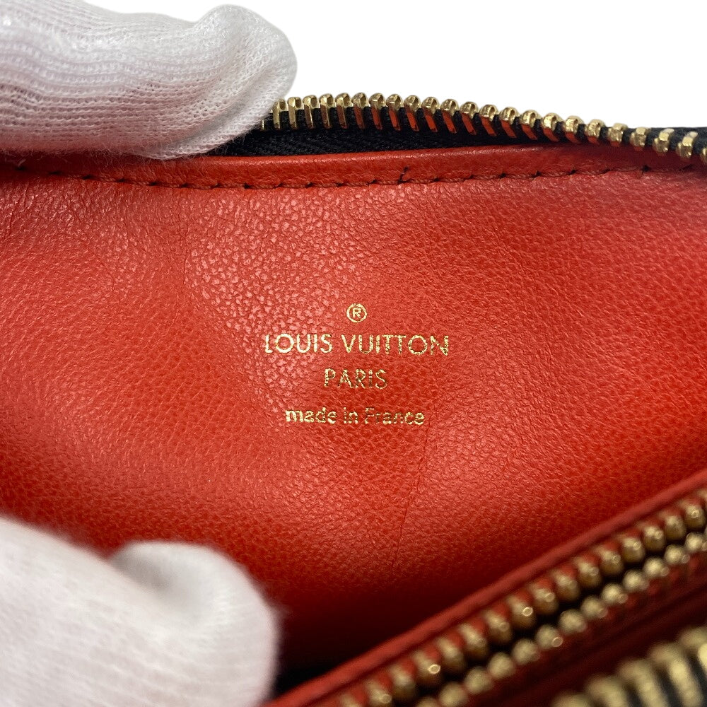 LOUIS VUITTON Handbag M21259 leather black Monogram emboss Kussan BB Chain(Unisex) Used