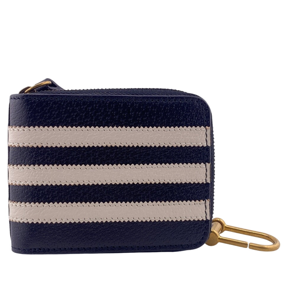 GUCCI Coin case 721903 leather black Adidas Collaboration Card Case Trefoil Leather Shoulder Pouch Women(Unisex) Used