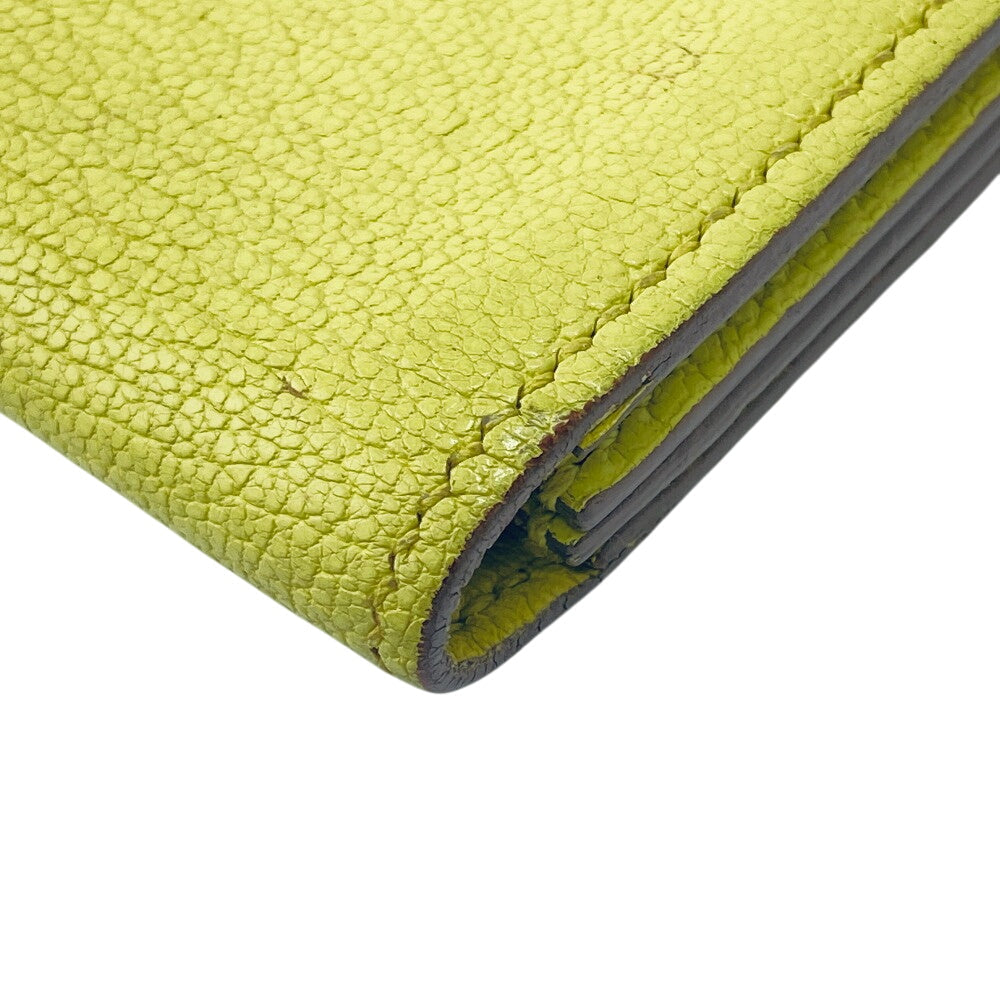 HERMES Card Case Chevre Misol yellow Baan Women(Unisex) Used