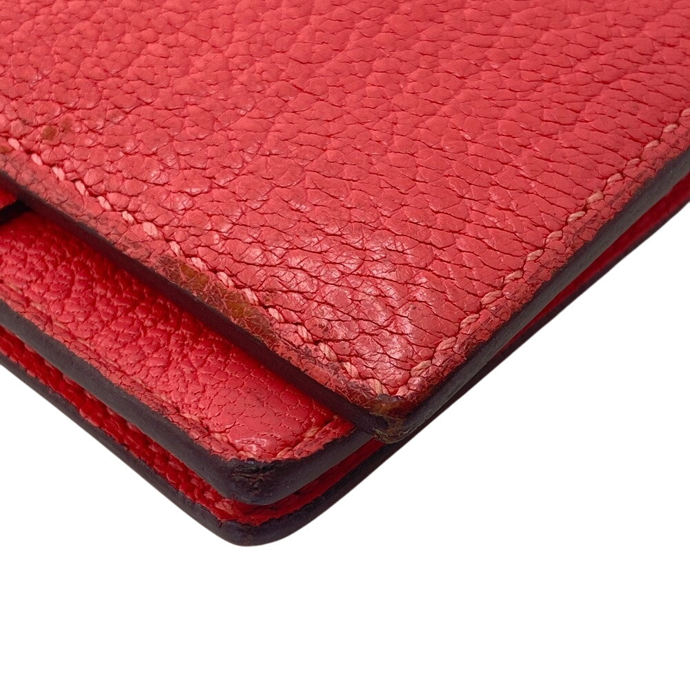 HERMES Long Wallet Purse Chevre Misol pink Beansufla Women Used