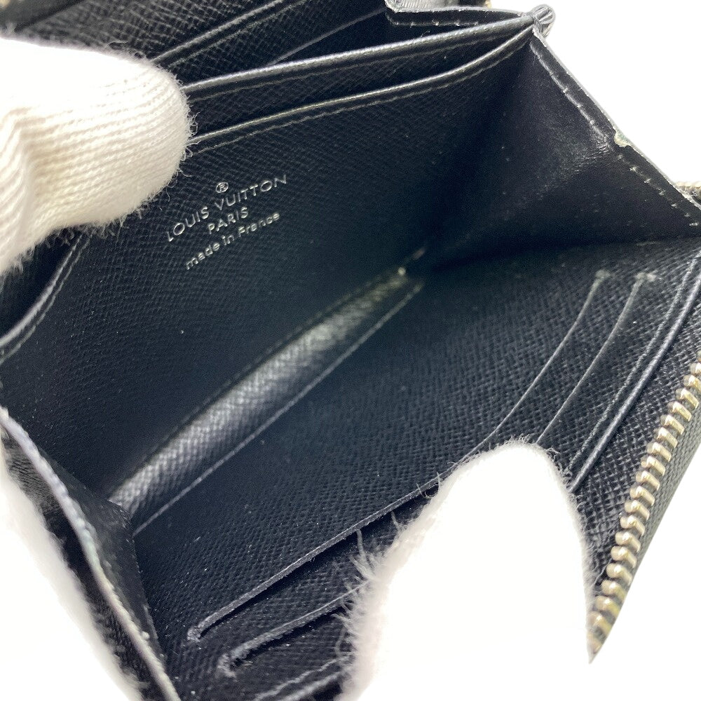 LOUIS VUITTON Coin case M60152 leather black 1 Epi Zip around purse mens(Unisex) Used