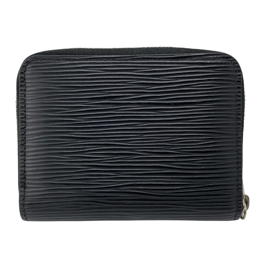 LOUIS VUITTON Coin case M60152 leather black 1 Epi Zip around purse mens(Unisex) Used