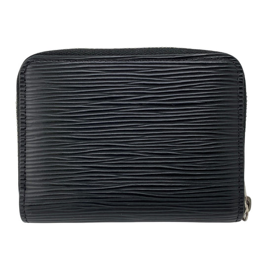 LOUIS VUITTON Coin case M60152 leather black 1 Epi Zip around purse mens(Unisex) Used