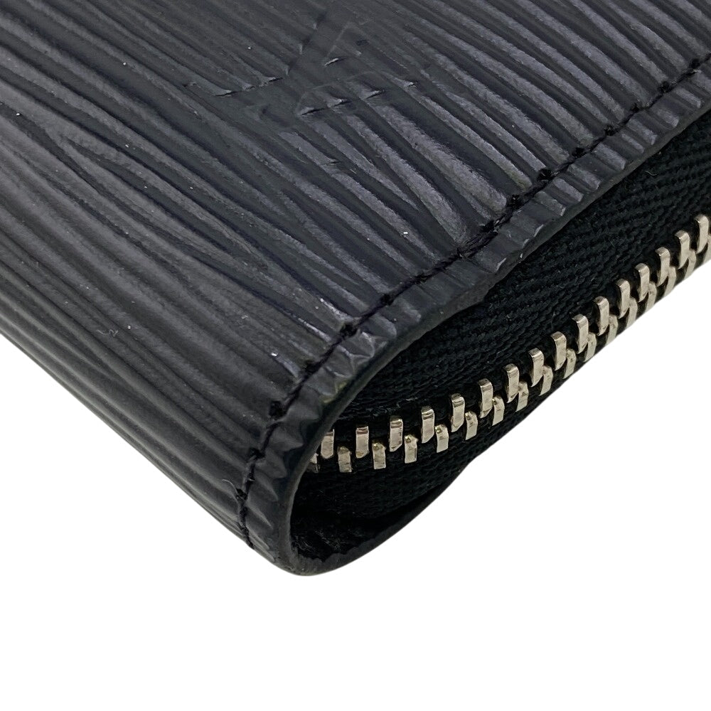 LOUIS VUITTON Coin case M60152 leather black 1 Epi Zip around purse mens(Unisex) Used