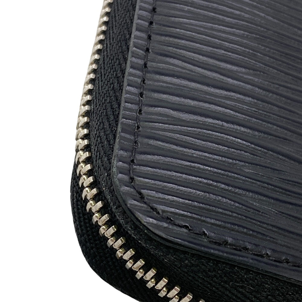 LOUIS VUITTON Coin case M60152 leather black 1 Epi Zip around purse mens(Unisex) Used