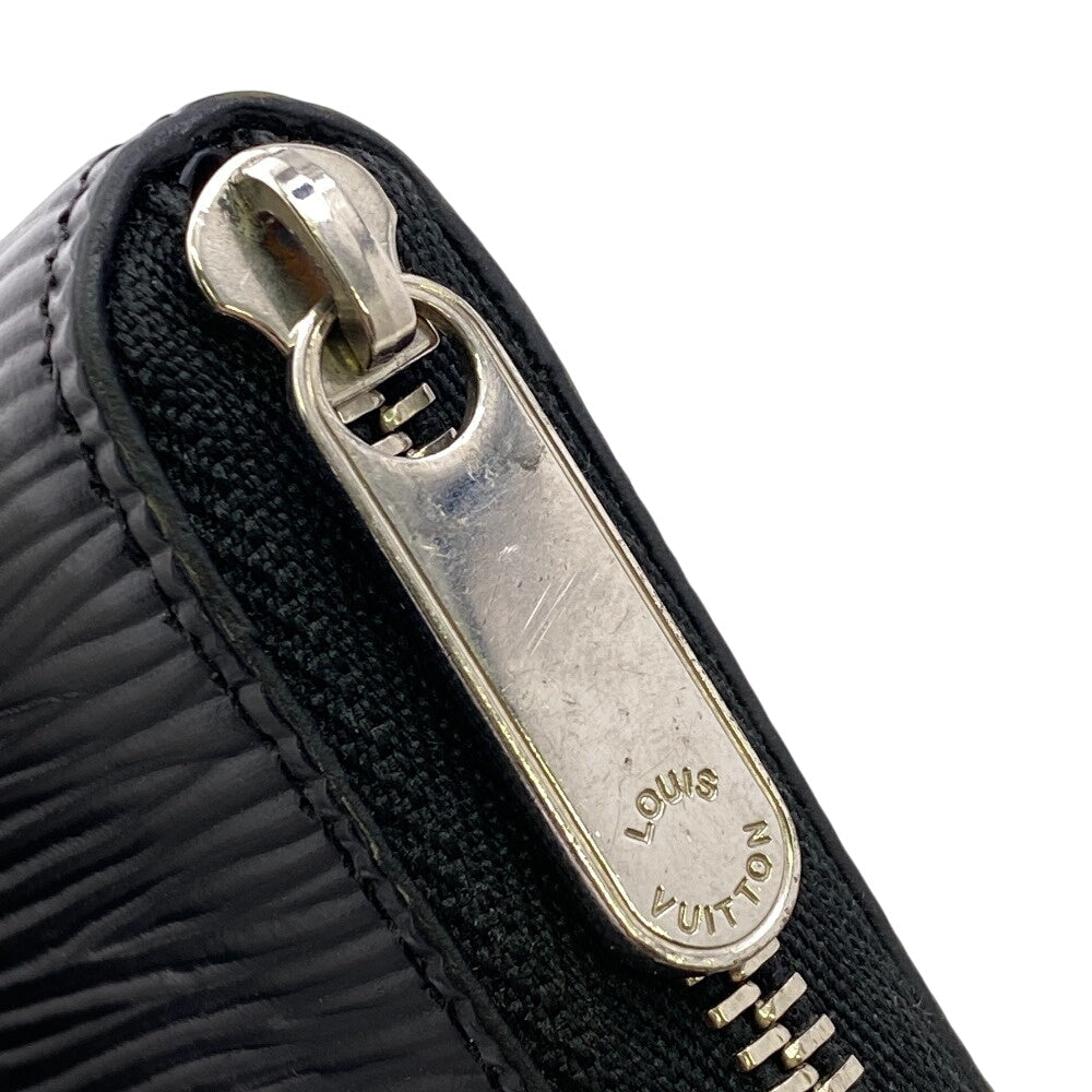 LOUIS VUITTON Coin case M60152 leather black 1 Epi Zip around purse mens(Unisex) Used