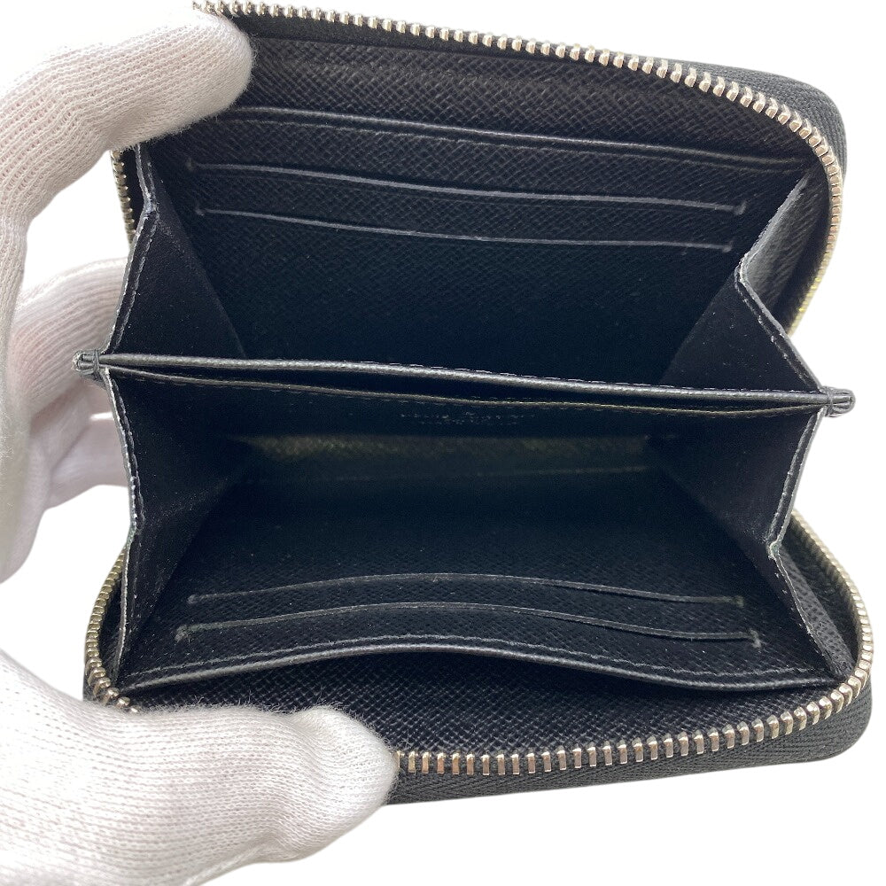 LOUIS VUITTON Coin case M60152 leather black 1 Epi Zip around purse mens(Unisex) Used