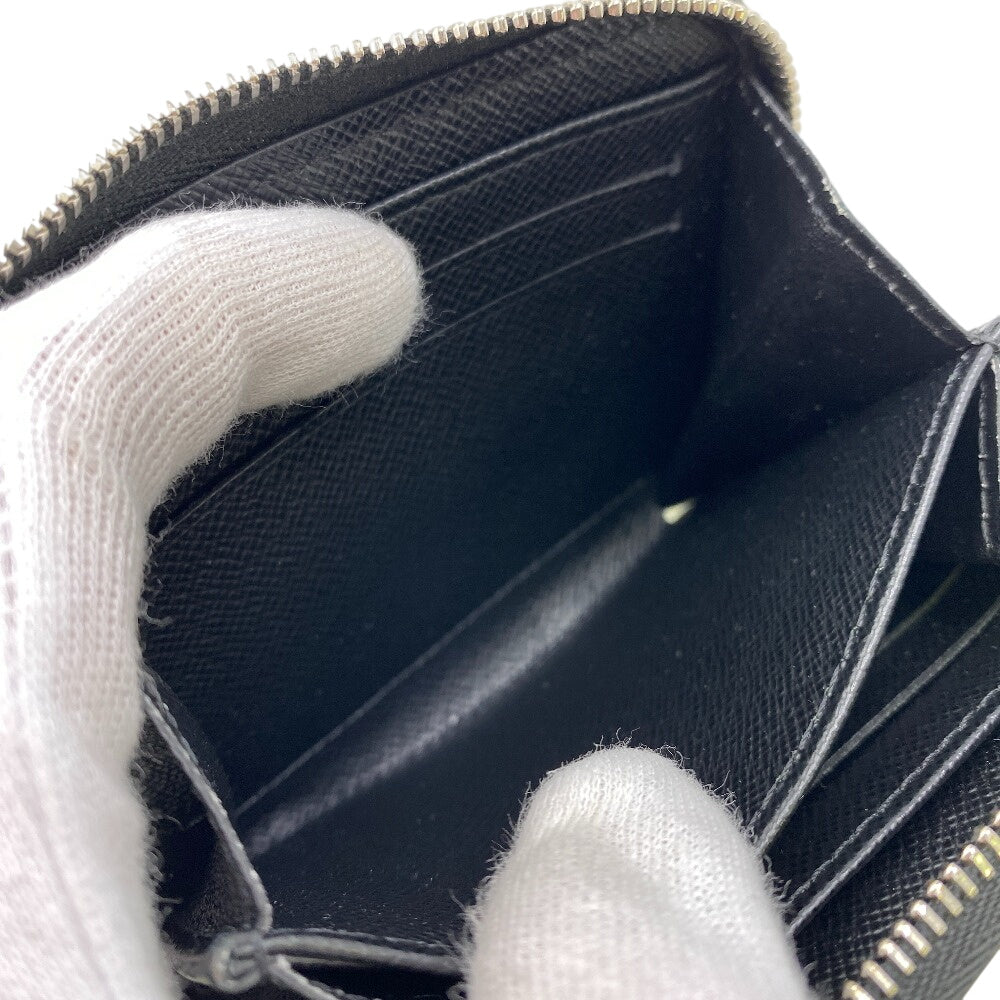 LOUIS VUITTON Coin case M60152 leather black 1 Epi Zip around purse mens(Unisex) Used