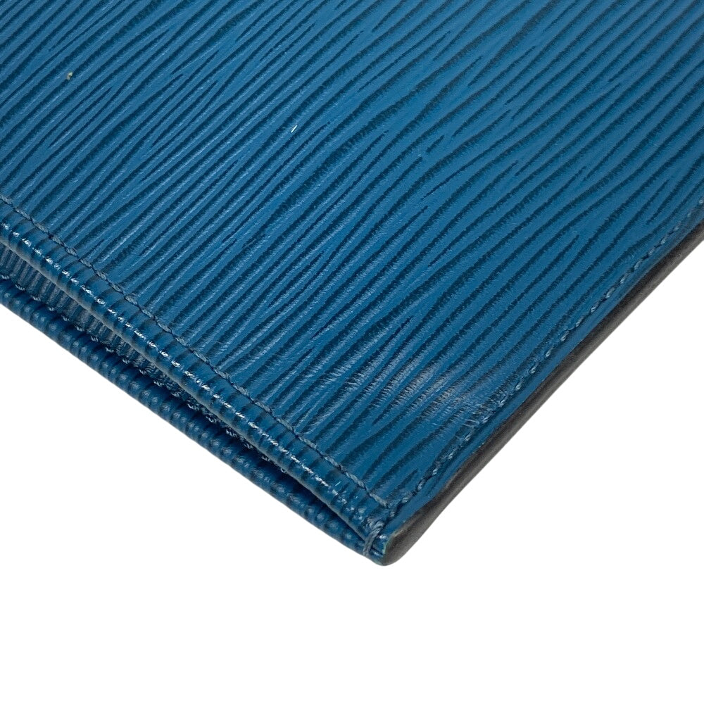 LOUIS VUITTON Clutch bag M58842 leather turquoise blue Epi Pochette Jules PM mens Used