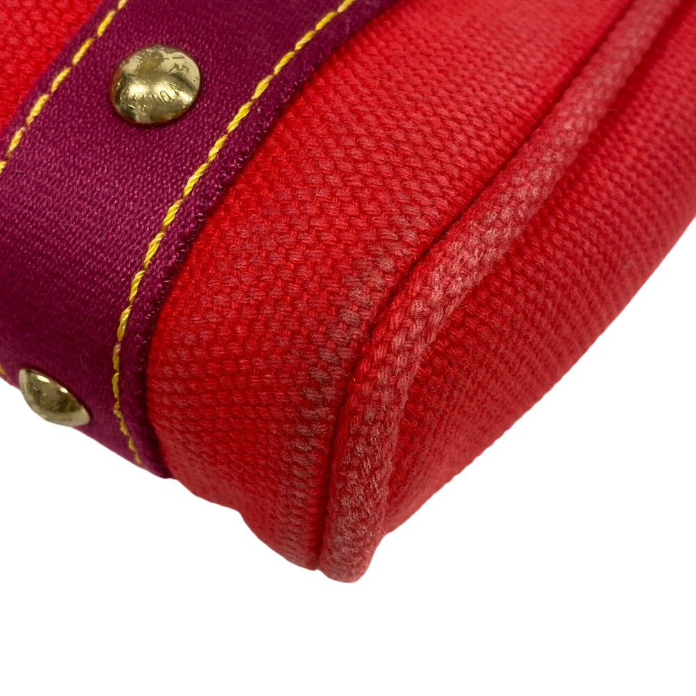 LOUIS VUITTON Handbag M40037 canvas Red With logo Antigua Kava PM Women Used