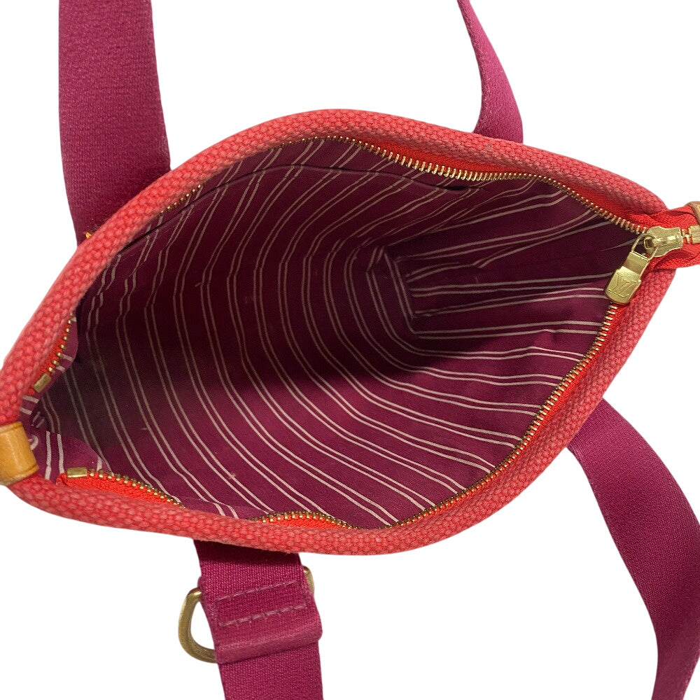 LOUIS VUITTON Handbag M40037 canvas Red With logo Antigua Kava PM Women Used