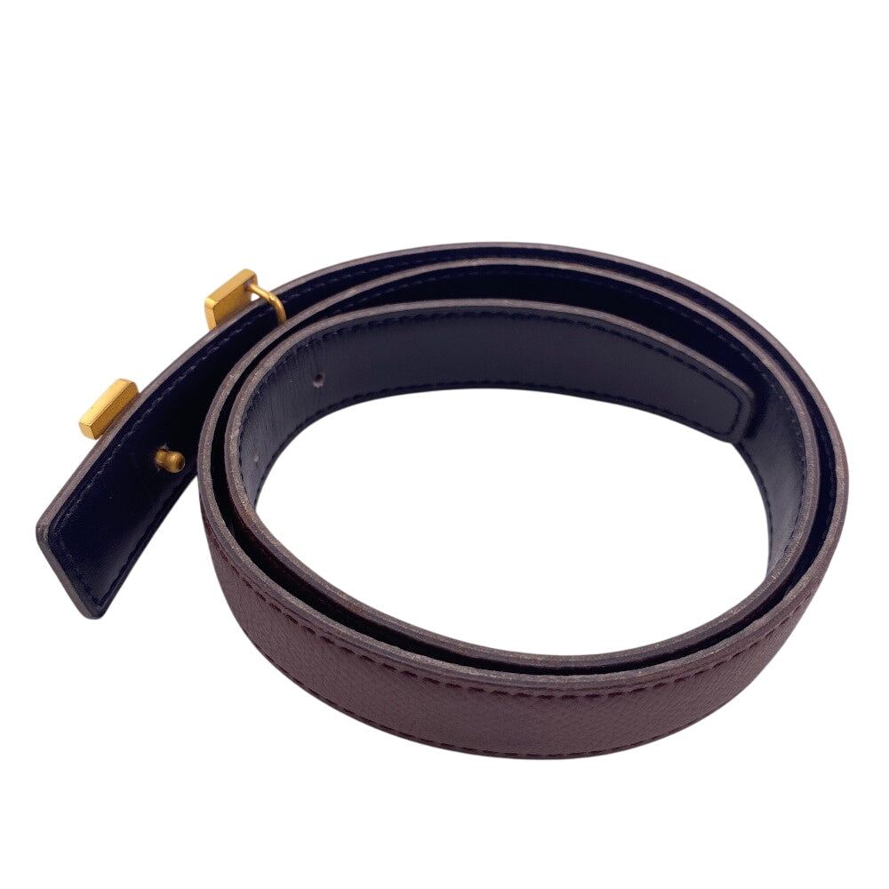 HERMES belt leather Brown 1 Mini Constance H Belt Women Used
