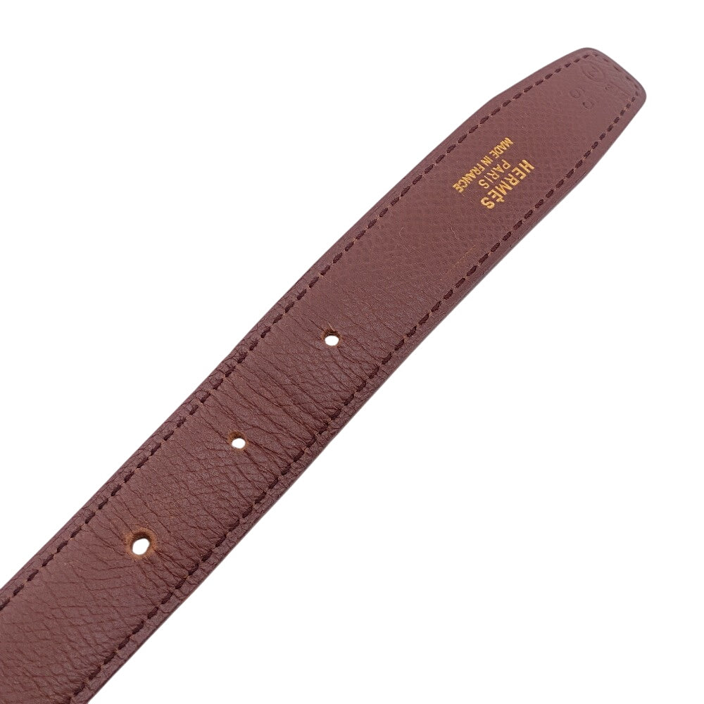 HERMES belt leather Brown 1 Mini Constance H Belt Women Used