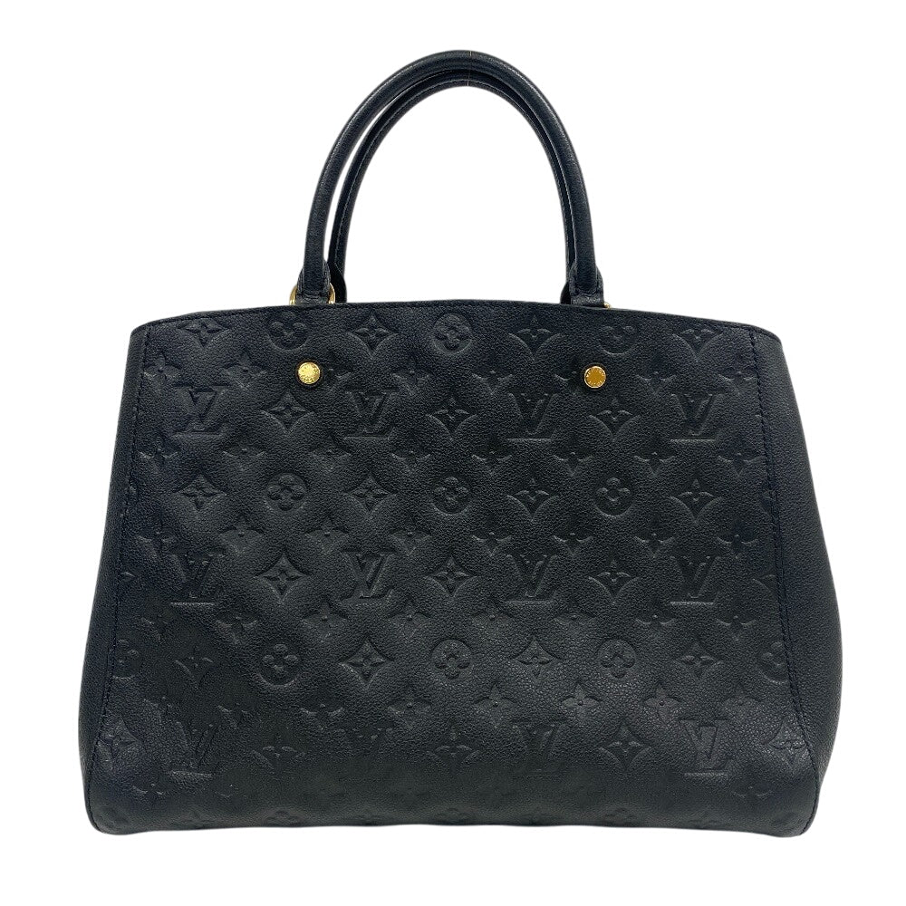 LOUIS VUITTON Handbag M41069 leather black Monogram Ann Platt Montaigne GM Women(Unisex) Used