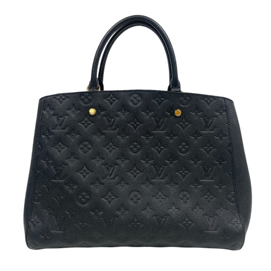LOUIS VUITTON Handbag M41069 leather black Monogram Ann Platt Montaigne GM Women(Unisex) Used