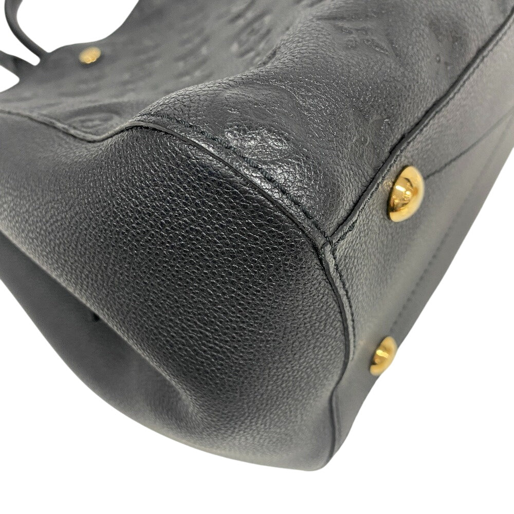 LOUIS VUITTON Handbag M41069 leather black Monogram Ann Platt Montaigne GM Women(Unisex) Used