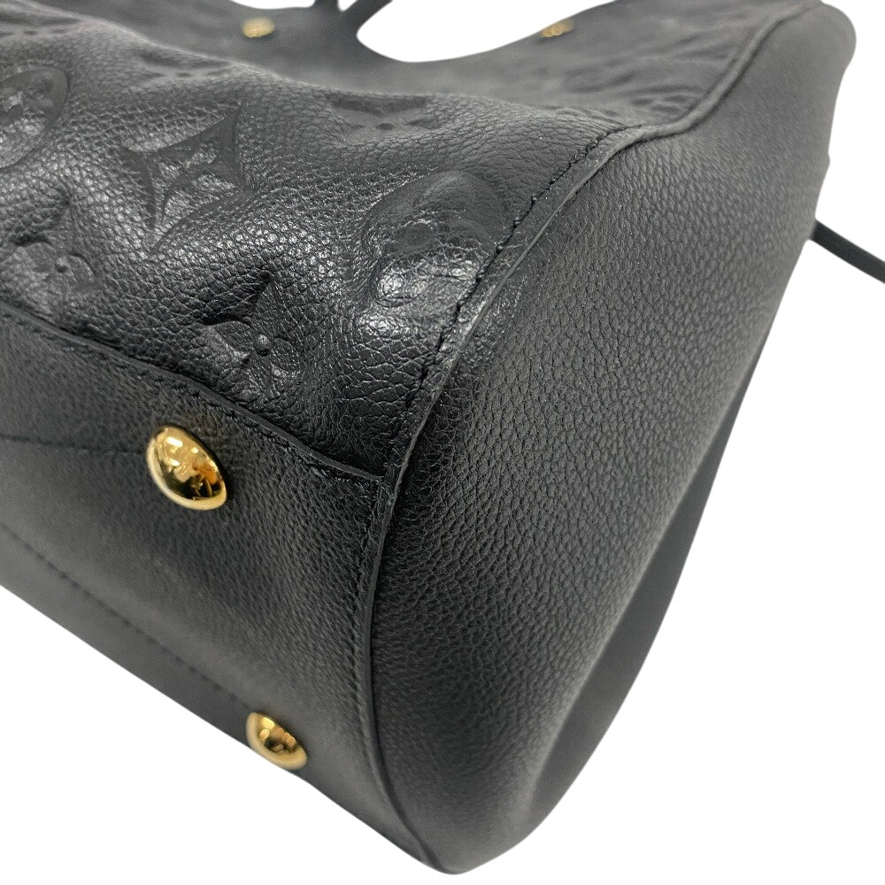 LOUIS VUITTON Handbag M41069 leather black Monogram Ann Platt Montaigne GM Women(Unisex) Used